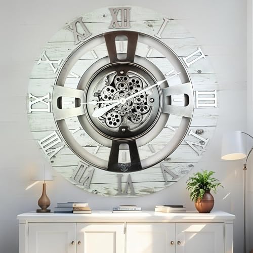 ImprovingLife The Gears Clock Real Moving Gear Wall Clock England Line) by THEGEARSCLOCK