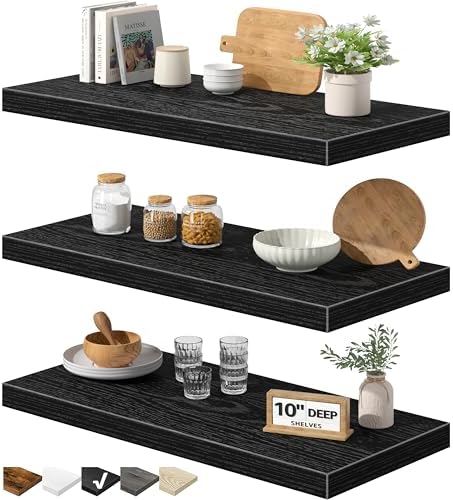 QEEIG 10" Deep Floating Shelves by QEEIG