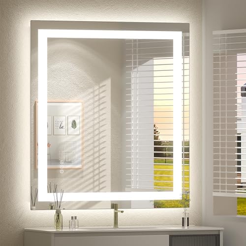 32x36 Inch LED Lighted Bathroom Vanity Mirror by CHARMOR