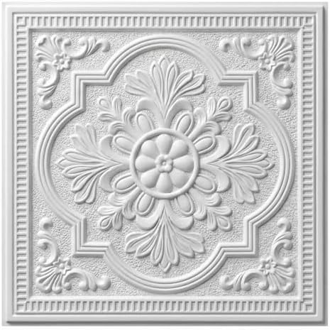 Nuanchu 40 Pcs 13.8 x 13.8 Inch Ceiling Tiles Peel and Stick by Nuanchu