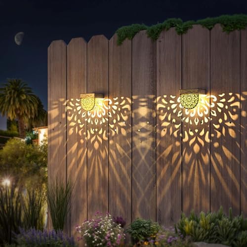 Solar Fence Lights 6 Pack Solar Step Lights Outdoor Waterproof LED Solar - Image 6