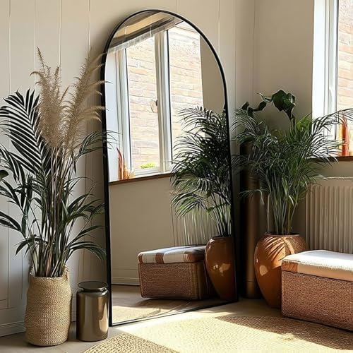 KOMCOTE 71x28 Inch Arched Floor Mirror by KOMCOTE