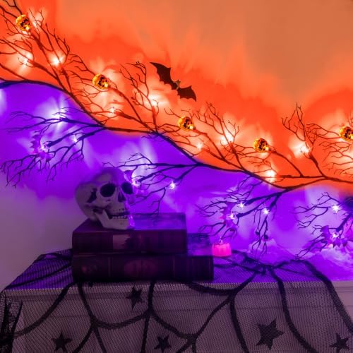 9 Ft Halloween Decor Vine with 45 LED Lights, Adjustable Shape - Image 2