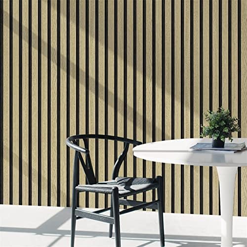 myforHD Wood Grating Stripe Self-Adhesive Wallpaper - Image 2
