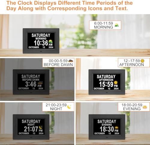 SSINI Digital Calendar Dementia Alarm Clock - Image 5
