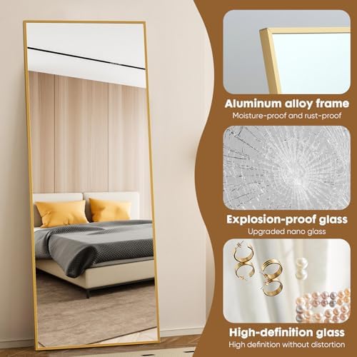 NEWBULIG 71"x26" Full Length Mirror, Full Body Floor Mirror - Image 6