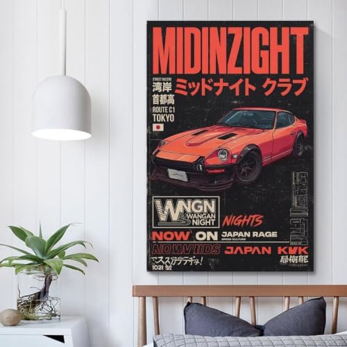 WBYMZWP Vintage Sport Car Poster JDM Car Poster Sport Car Lover Gift Knowledge - Image 5