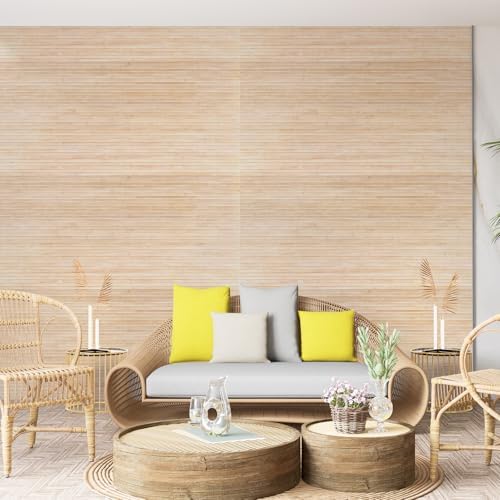Art3d 48 x 96 in Natural Bamboo Wall Panel, Light-Carbonized - Image 2