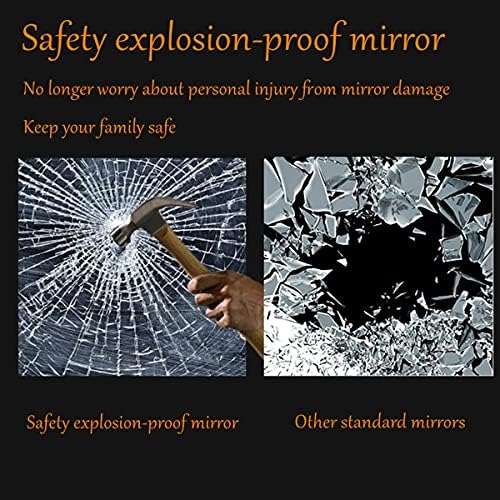 SNUGACE Single Beveled Edge Frameless Wall Mount Bathroom Vanity Mirror - Image 4