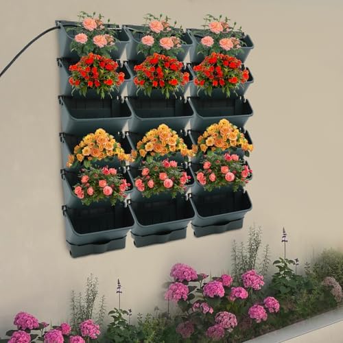 18 Pots Vertical Wall Planter, Self-Watering Garden System - Image 4