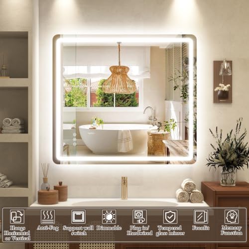 40"x36" LED Bathroom Mirror - Image 2
