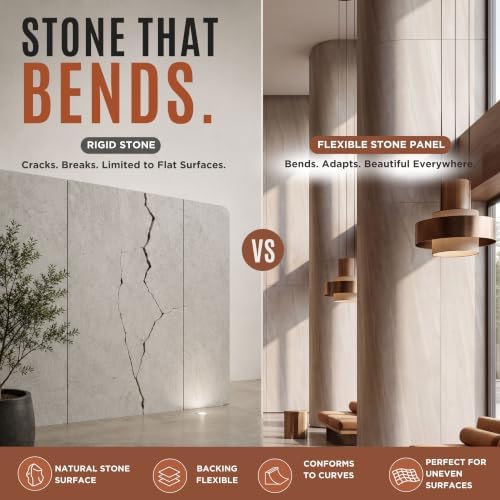Sand Stone Limestone Flexible Clay Stone 12"x12" Wall Panel Sample - Image 5