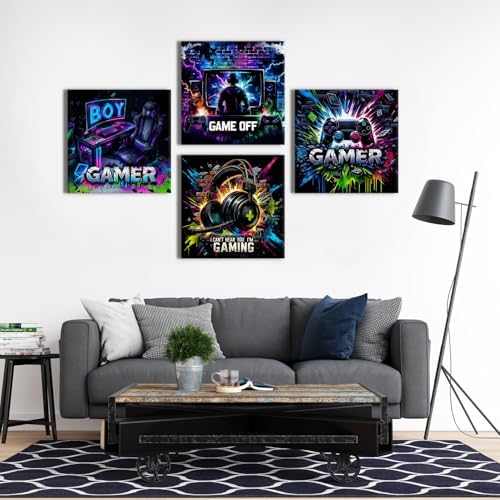 Cool Gaming Wall Art Gamer Room Decor - Image 5