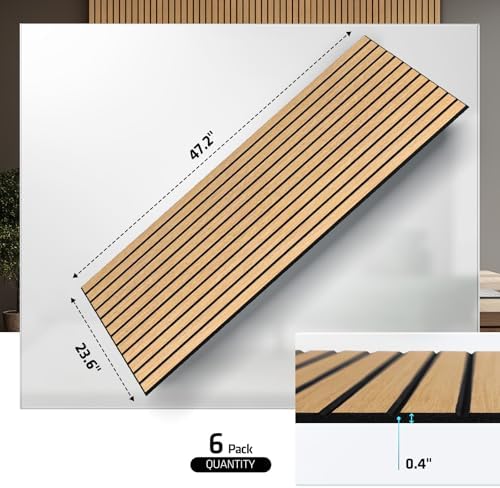 6 Pack Acoustic Panels, 47.2" x 23.6" Sound Proof Panels - Image 2