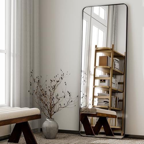 HARRITPURE 56"x21" Full Length Mirror, Rectangle Floor Mirror - Image 2