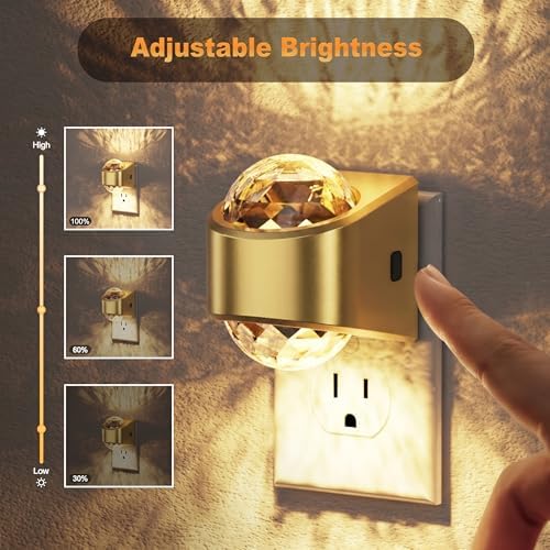 JandCase Night Lights Plug into Wall, 2 Pack Star Projector Night Light - Image 3