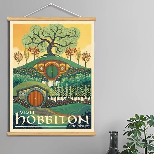 Middle Earth Landscape Wall Art Prints Canvas PaintingFantasy Posters, Wall - Image 2