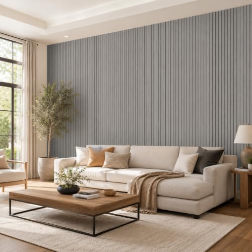 Abyssaly Peel and Stick PVC Slat Wall Panel Self-Adhesive Wall Panels - Image 2