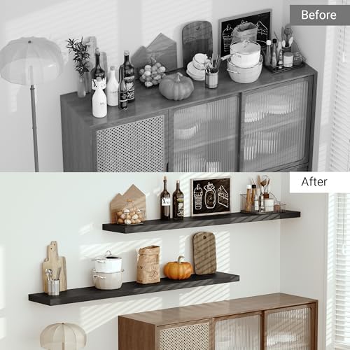 Vivelove Deep Floating Shelves 72x12” Set of 1 - Image 5