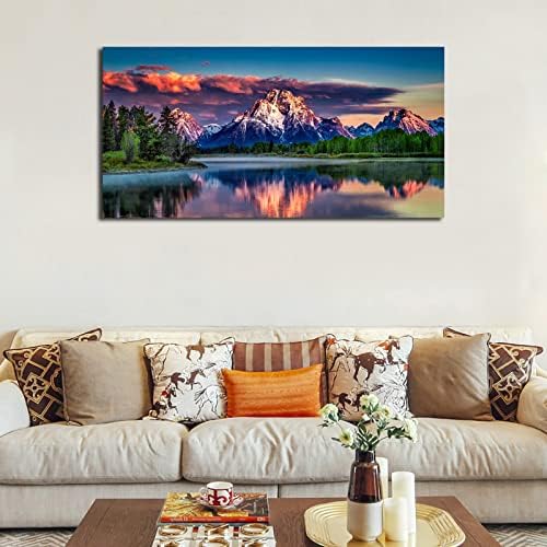Sunset Landscape Canvas Wall Art - Image 4