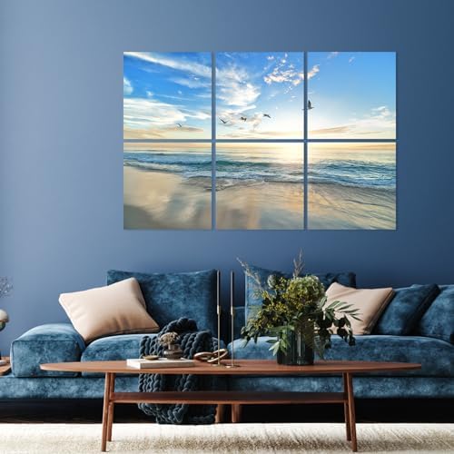 Acoustic Wall Panels Sound Absorbing Panels: Beach Nature Landscape Wall Art - Image 2