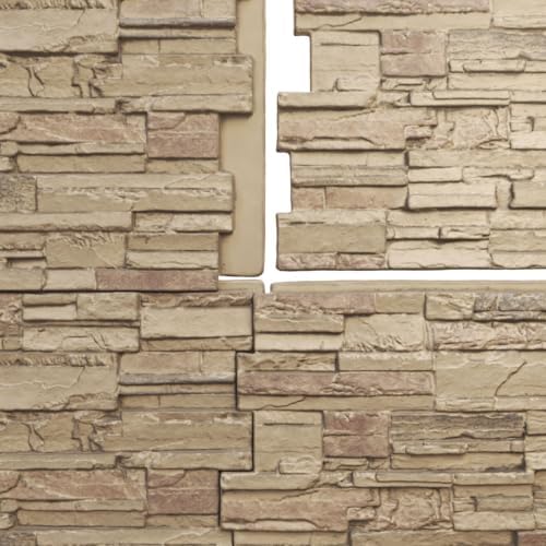 Ekena Millwork 48 5/8"W x 24 3/4"H x 1 1/4"D Cascade Stacked Stone, StoneWall - Image 5