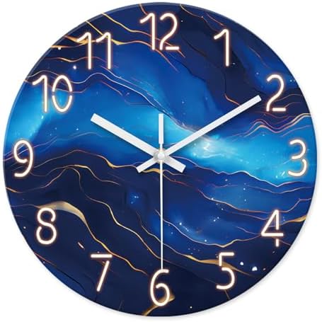 Glass Wall Clocks Battery Operated 14 Inch by Constantplanet%E6%97%97%E8%88%B0%E5%BA%97