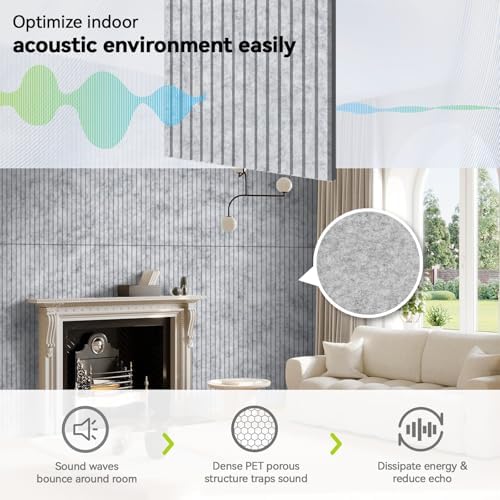 V-Groove Slatted Acoustic Wall Panels 31.2 Sq Ft - Image 3