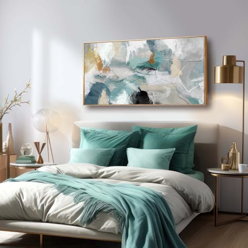 Kureful Abstract Oil Painting/Green Wall Decor/Artwork - Image 3