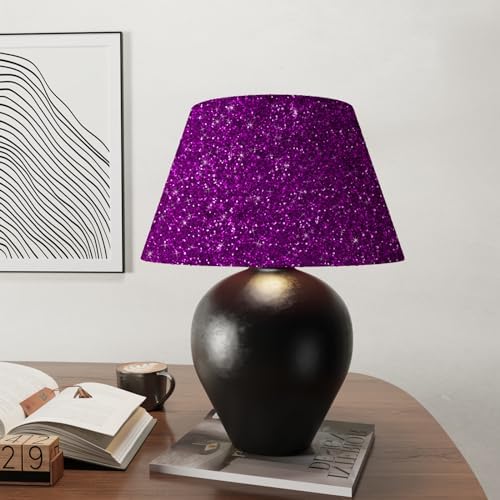 CRE8TIVE 8"x80" Chunky Glitter Wallpaper Stick and Peel Textured Purple - Image 6