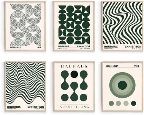 Habseligkeit Green Wall Art Prints, Absteact Room Decor, Posters by Habseligkeit