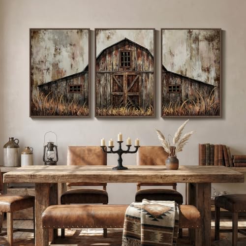 Framed Vintage Farmhouse Wall Art - Image 3