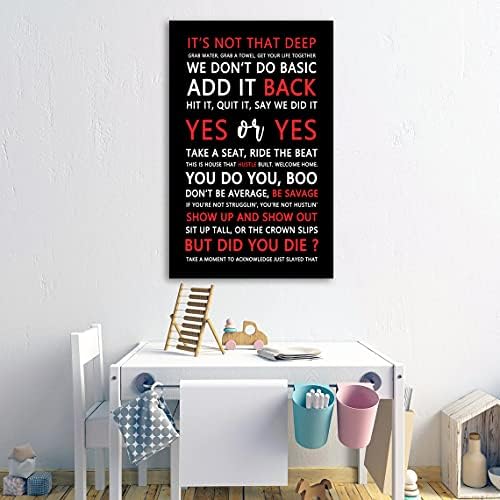 AMART SUN Mixed Quotes Fitspiration Motivational Quotes Print Canvas Wall Art • - Image 4