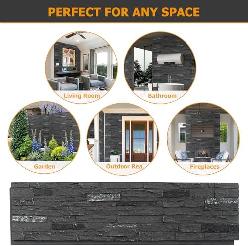 ROOMTEC 1-Packs Faux Stone Wall Covering Panels - Image 6