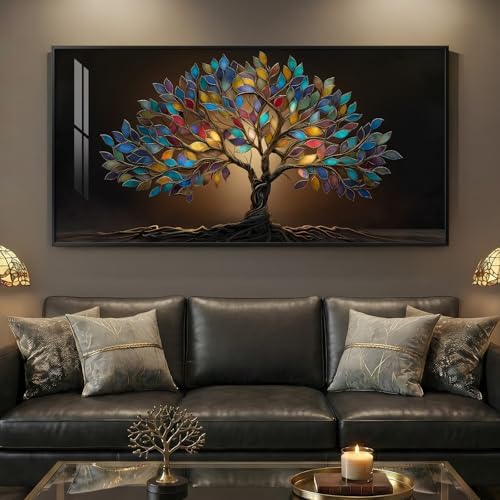 Large Framed Modern Tree of Life Wall Art by Cuspin