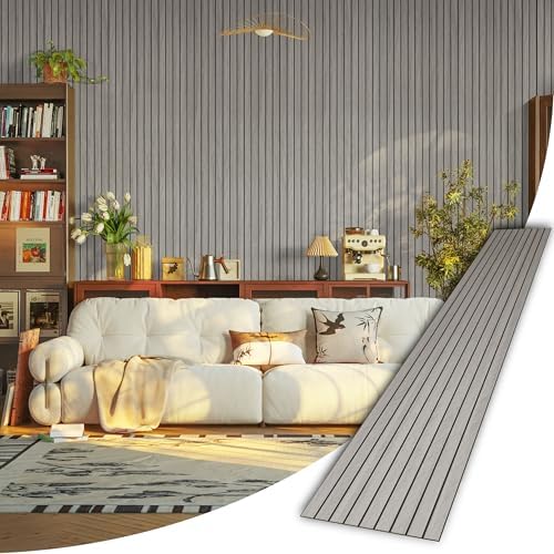 Abyssaly Peel and Stick PVC Slat Wall Panel Self-Adhesive Wall Panels by Abyssaly
