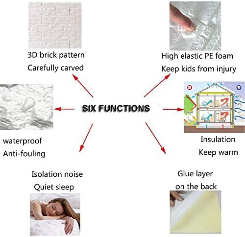 3D Wall Panels Peel and Stick Foam Brick Wallpaper - Image 5