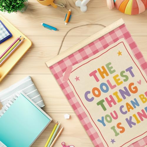 madalo Pink Inspirational Classroom Wall Art Poster Hanger Frame 12x16 Inch - Image 7