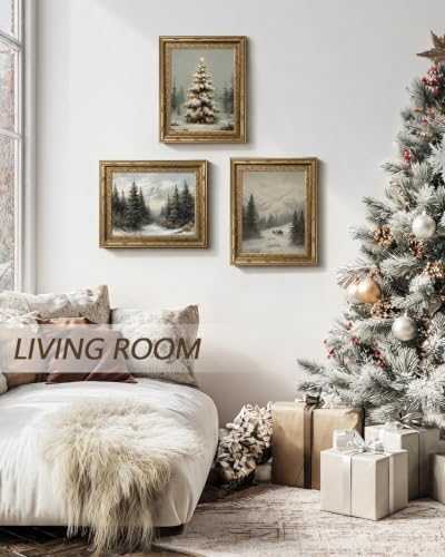 InSimSea Vintage Santa Christmas Tree Wall Art - Image 5