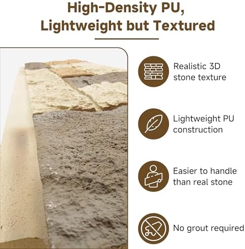 Faux Stone Wall Panels, 3D Artificial Rock Siding - Image 4