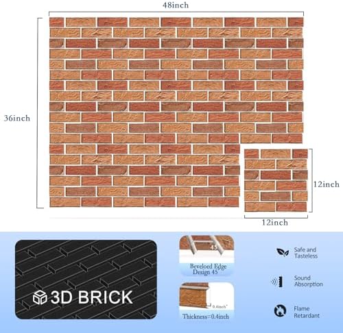 ArtVivid 24 Pack Acoustic Panels, Brick Sound Proof Foam Panels - Image 2