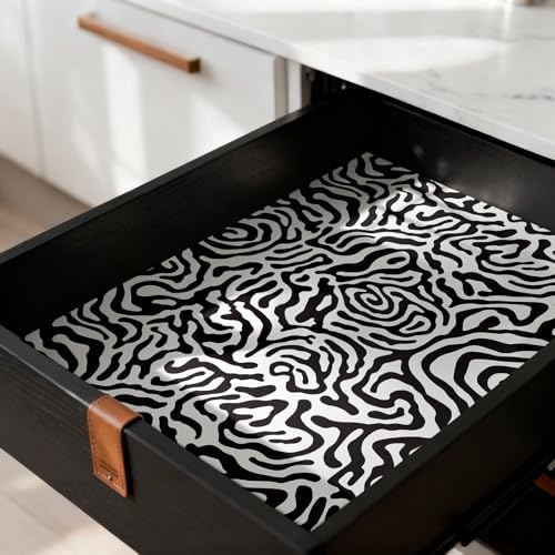 EeeComing Black and White Peel and Stick Wallpaper Abstract Geometric Self - Image 6