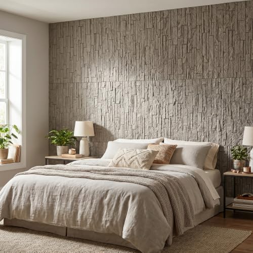 VooBang 3D Stacked Ledger Stone PU Wall Panels - Image 4