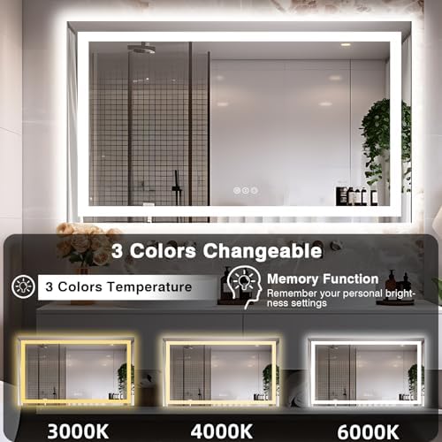 EchosLife 60"x40" LED Mirror for Bathroom - Image 5