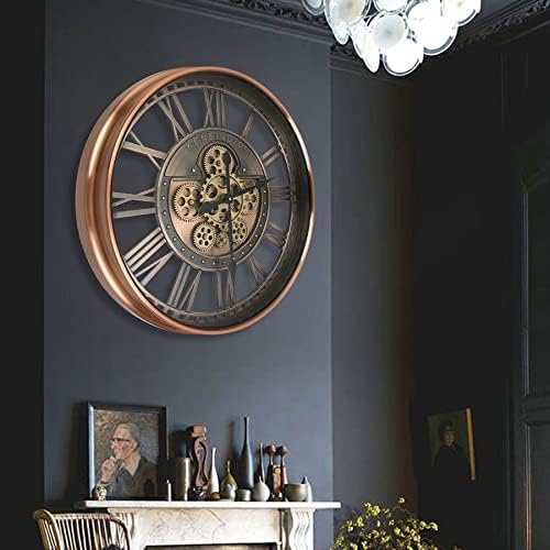 Real Moving Gears Wall Clock Large Modern Metal Clocks - Image 5