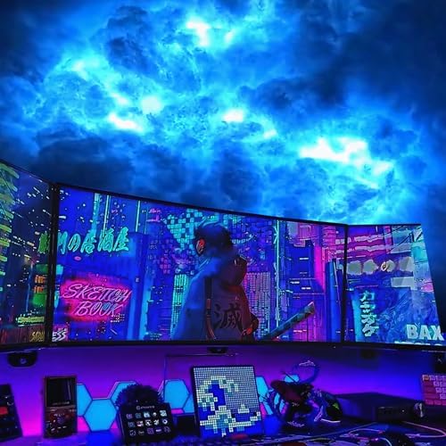 FUSLITE 3D Thundercloud LED Light, RGB Cloud Light by FUSLITE