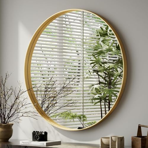 VooBang Round Bathroom Mirror 32 inch, Living Room, Hanging or Leaning - Image 6