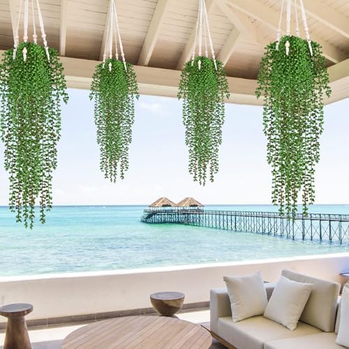 Waipfaru 8Pcs Artificial Hanging Plants - Image 7