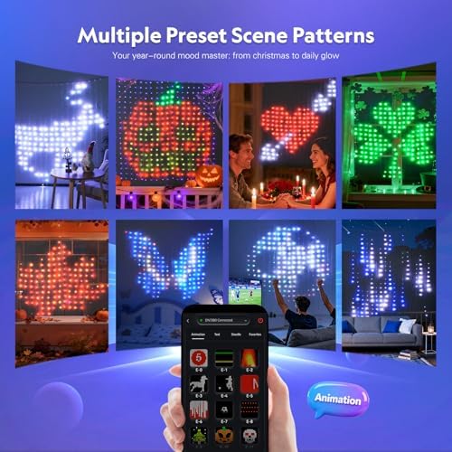JMEXSUSS 400 LED Smart Curtain Lights - Image 3