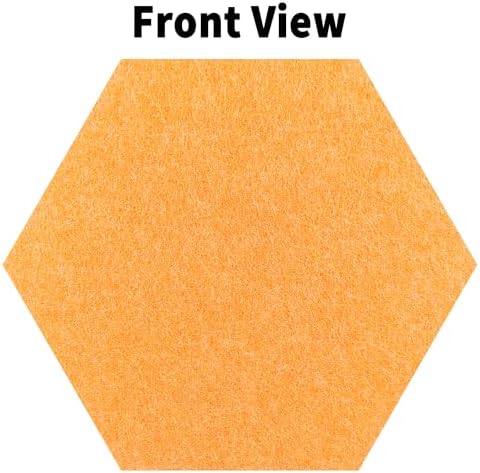 Hexagon Felt Corkboard for Office Frameless Self Adhesive, 10 Pack - Image 2